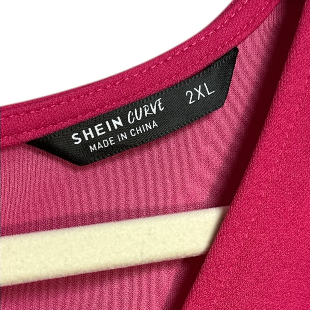 SHEIN CURVE Pink Maxi Dress Size 2XL - Picture 5 of 6